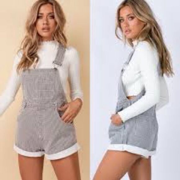 Princess Polly Gingham overalls size 4 ladies - Picture 3 of 9